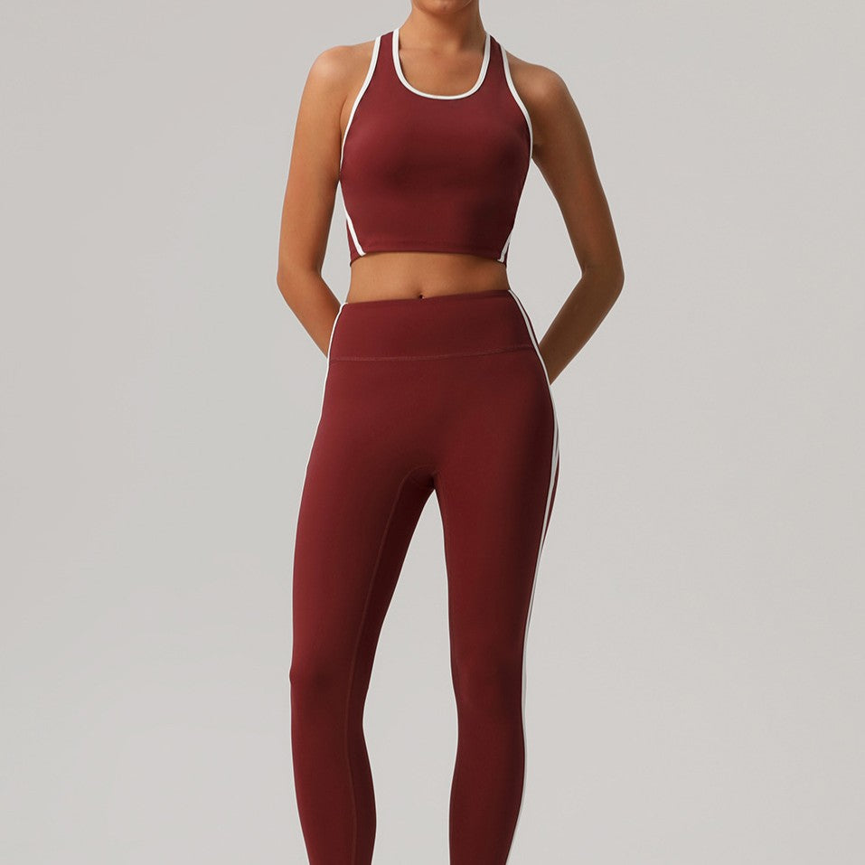 Athletic Tank Top | Contrast-Trim Racerback Workout