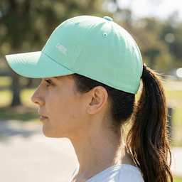 Mint Green Ponytail sport Cap with Magnetic Hair Opening