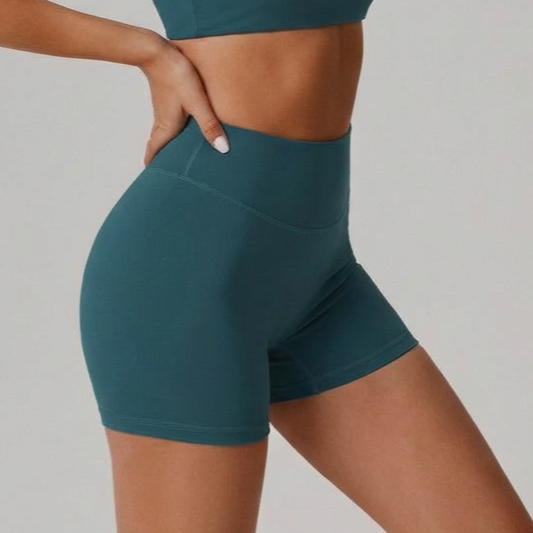 Women’s High-Waisted Performance Athletic Shorts | Compression Yoga & Workout Biker Shorts