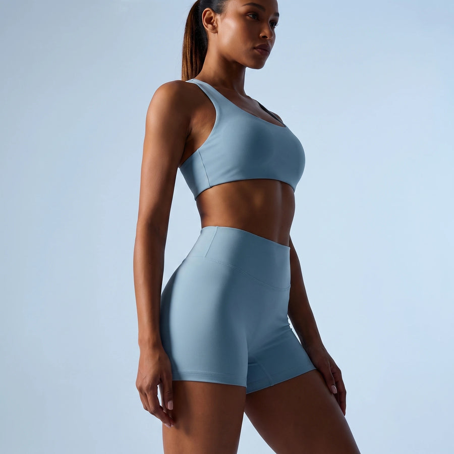 High-Waist Sports Shorts – Stretchy & Comfortable