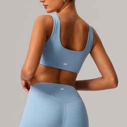 Women’s Sports Bra with Soft Support – Stretchy & Comfortable – Light Blue