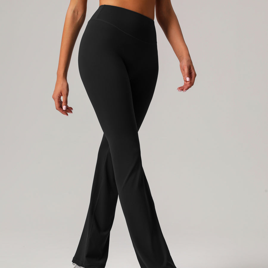 Women’s High-Waist Flared Activewear Pants – Stretch Fit & Sleek Design