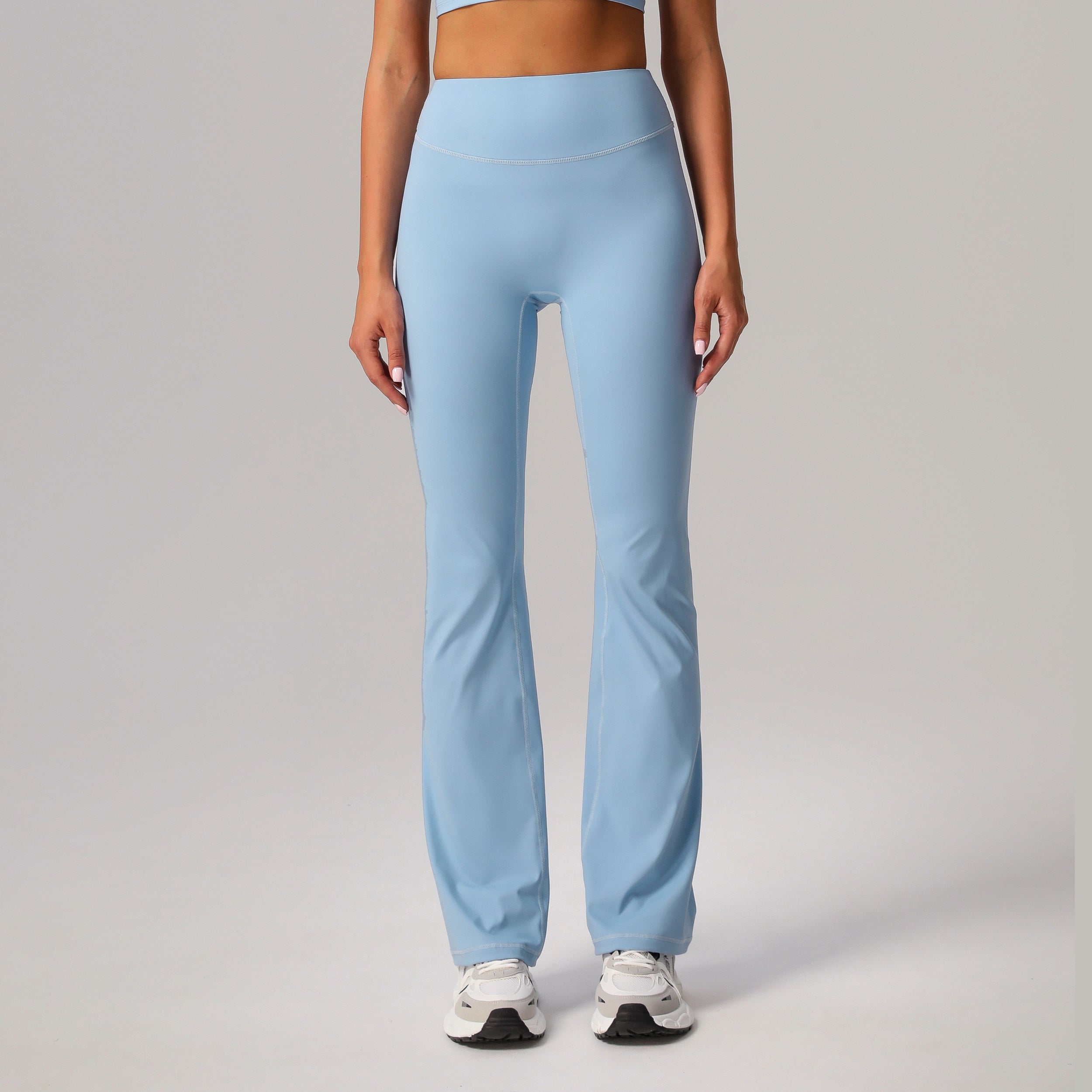 High-Waist Flared Activewear Pants – Stretch Fit & Sleek Design