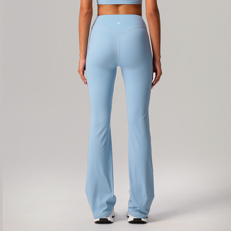 High-Waist Flared Activewear Pants – Stretch Fit & Sleek Design