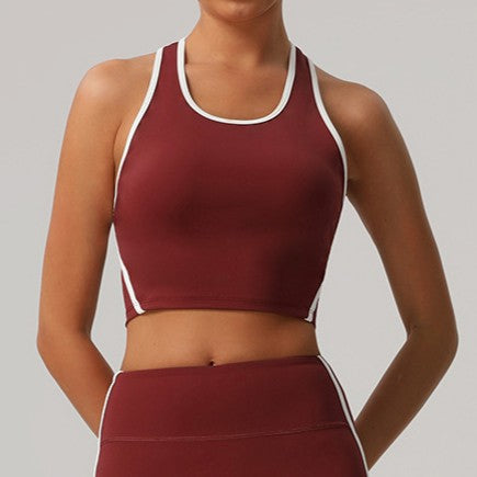 Women’s Athletic Tank Top | Contrast-Trim Racerback Workout