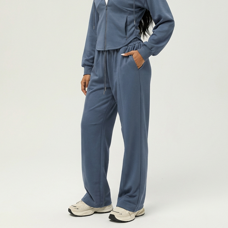 Women’s Flared Sports Pants with Elastic Waist