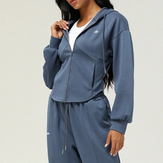 Zip-Up Sports Hoodie