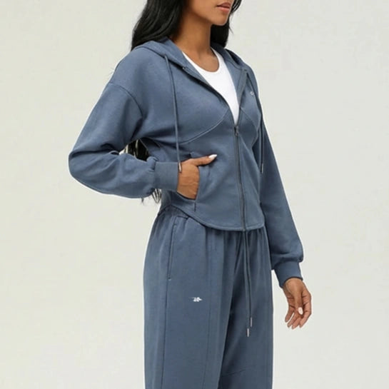 Zip-Up Sports Hoodie