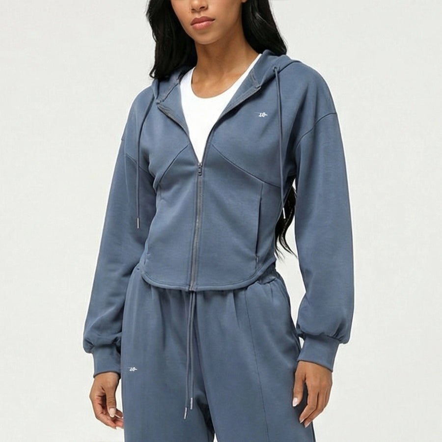 Zip-Up Sports Hoodie