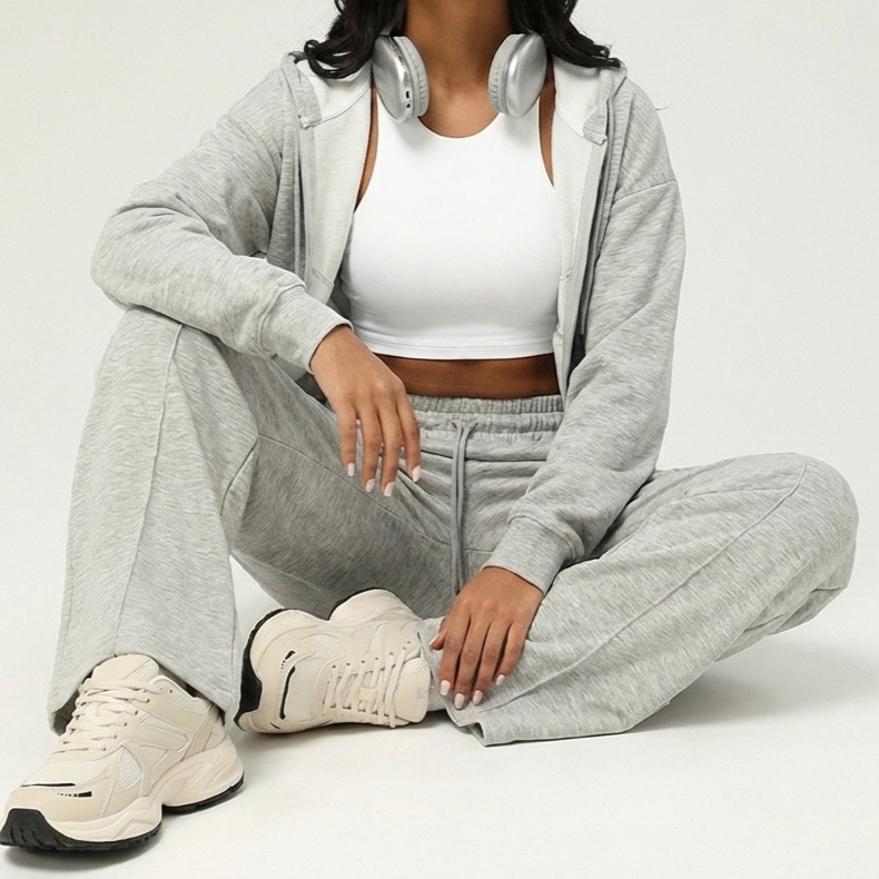 Women’s Flared Sports Pants with Elastic Waist