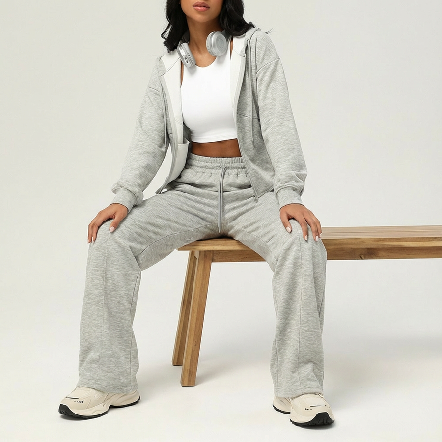 Women’s Flared Sports Pants with Elastic Waist