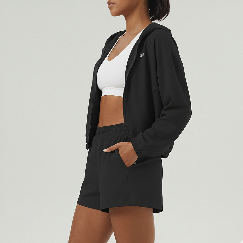 Zip-Up Sports Hoodie