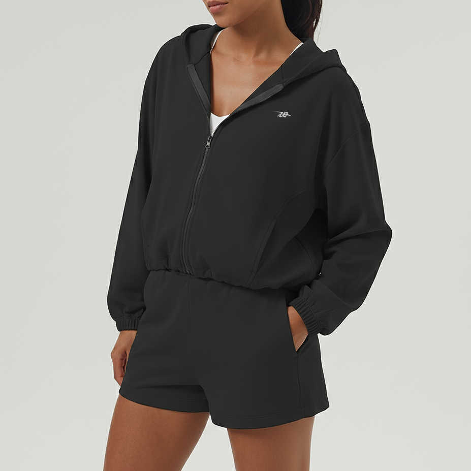 Zip-Up Sports Hoodie