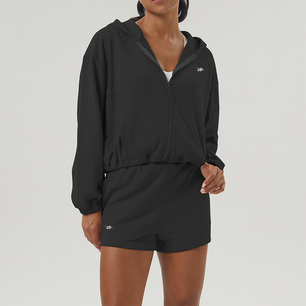 Zip-Up Sports Hoodie