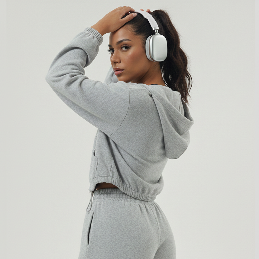 Zip-Up Sports Hoodie