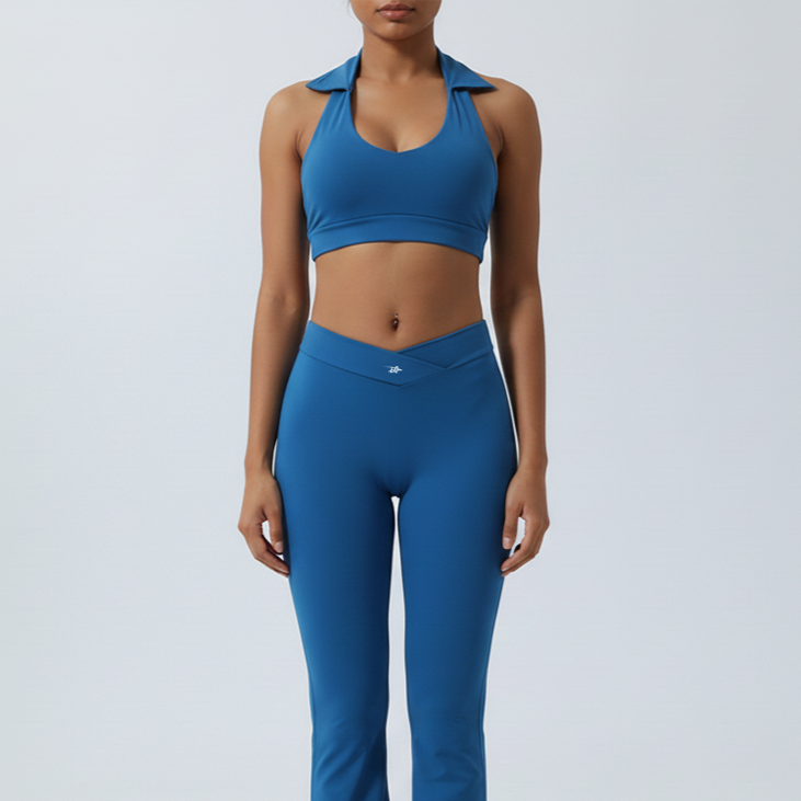 Women’s Ruched & Twisted Performance Sports Bras | Supportive Yoga & Gym Crop Tops