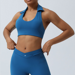 Women’s Ruched & Twisted Performance Sports Bras | Supportive Yoga & Gym Crop Tops