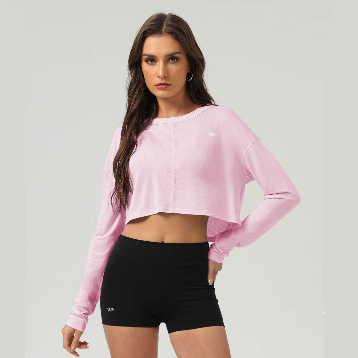 Contrast-Trim Sports shirt | Medium-Impact Scoop Neck Workout Top