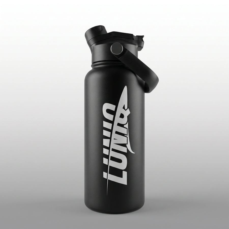 Double Wall Vacuum Insulated Stainless Steel Water Bottle with Powder Coating & Carry Lid
