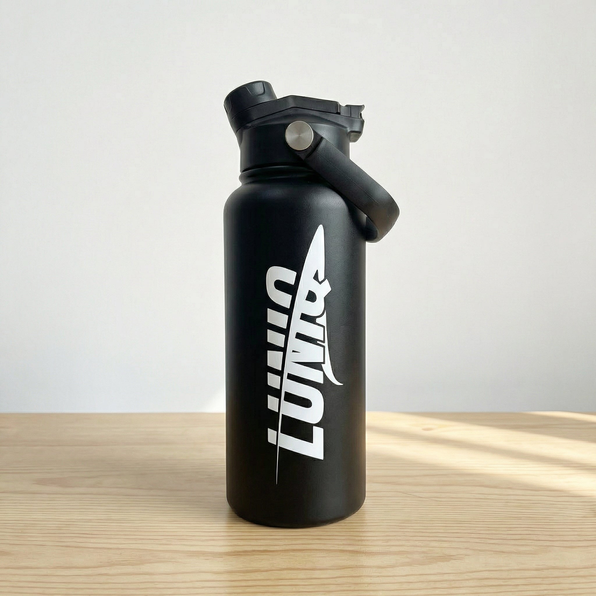 Double Wall Vacuum Insulated Stainless Steel Water Bottle with Powder Coating & Carry Lid