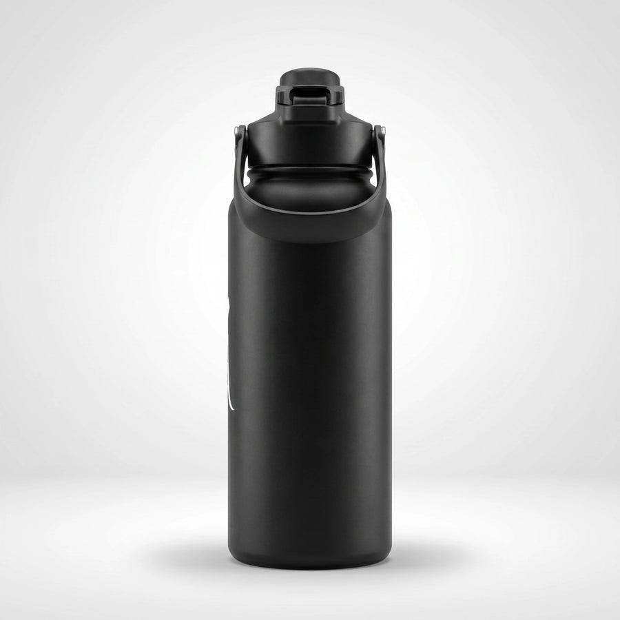 Double Wall Vacuum Insulated Stainless Steel Water Bottle with Powder Coating & Carry Lid