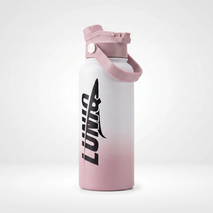 Double Wall Vacuum Insulated Stainless Steel Water Bottle with Powder Coating & Carry Lid