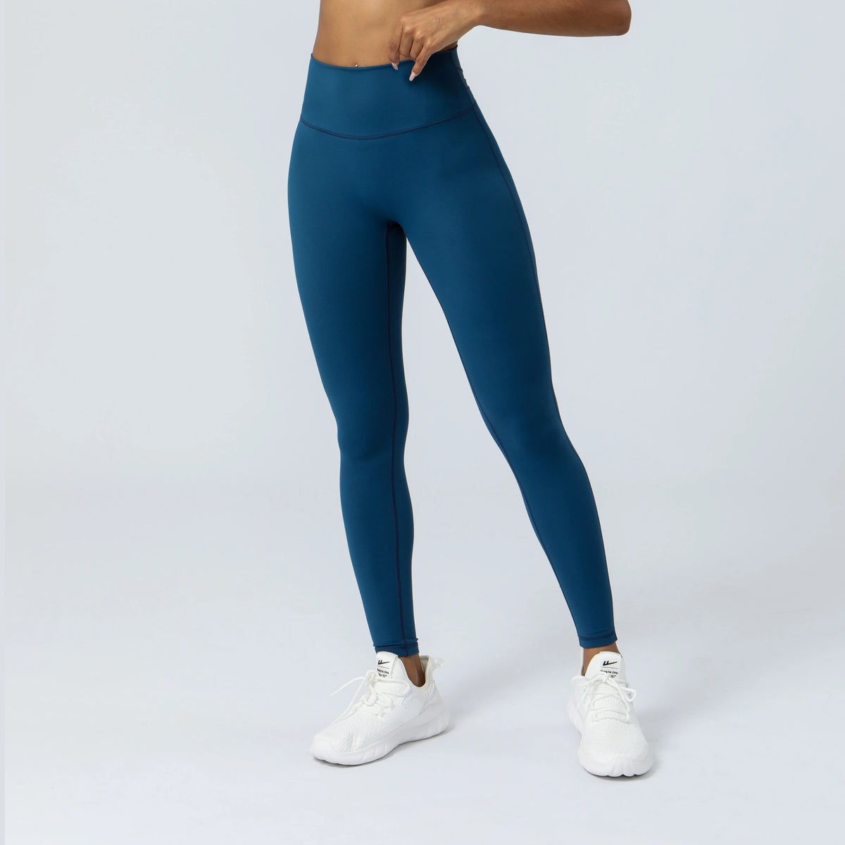 High Waist Slim Fit Sports Leggings – Dark Blue Color