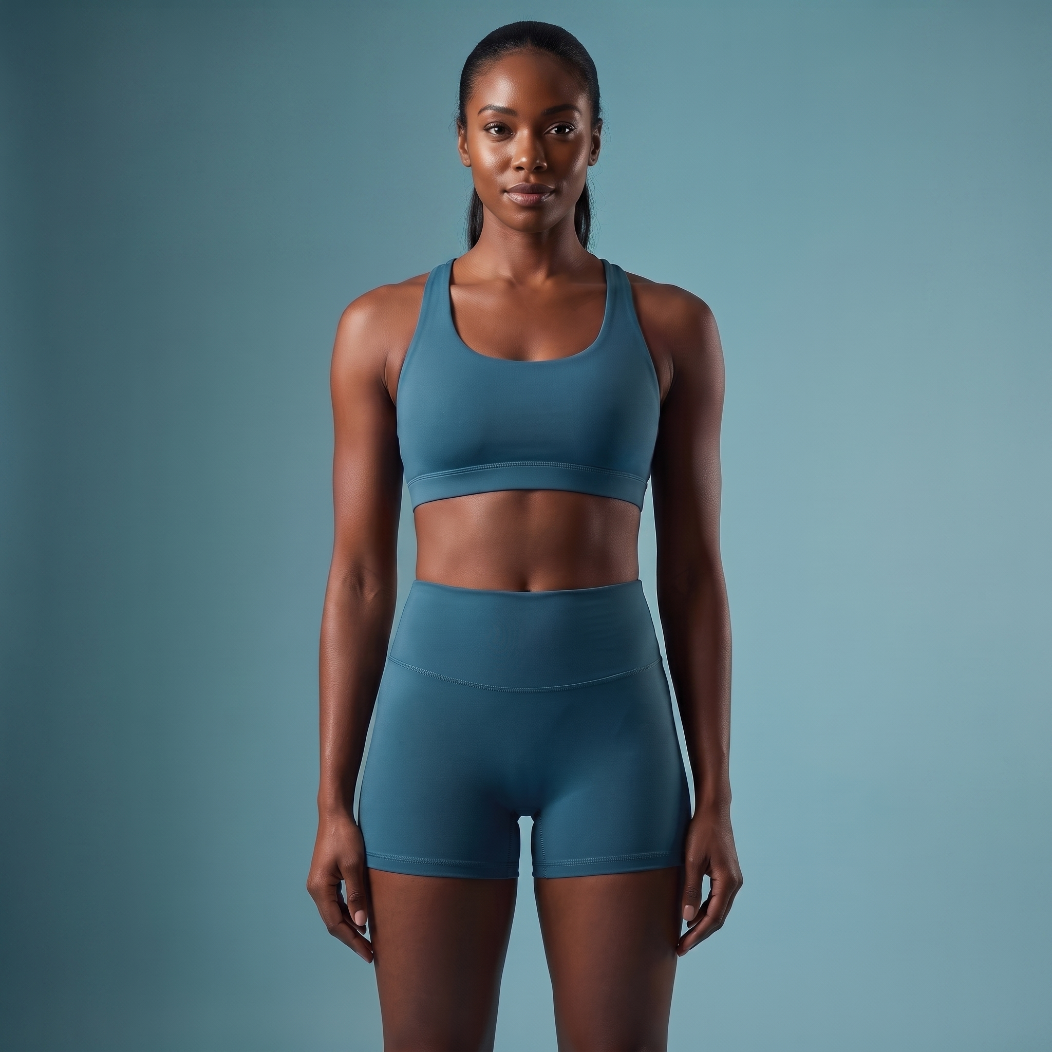 High-Waist Sports Shorts – Stretchy & Comfortable