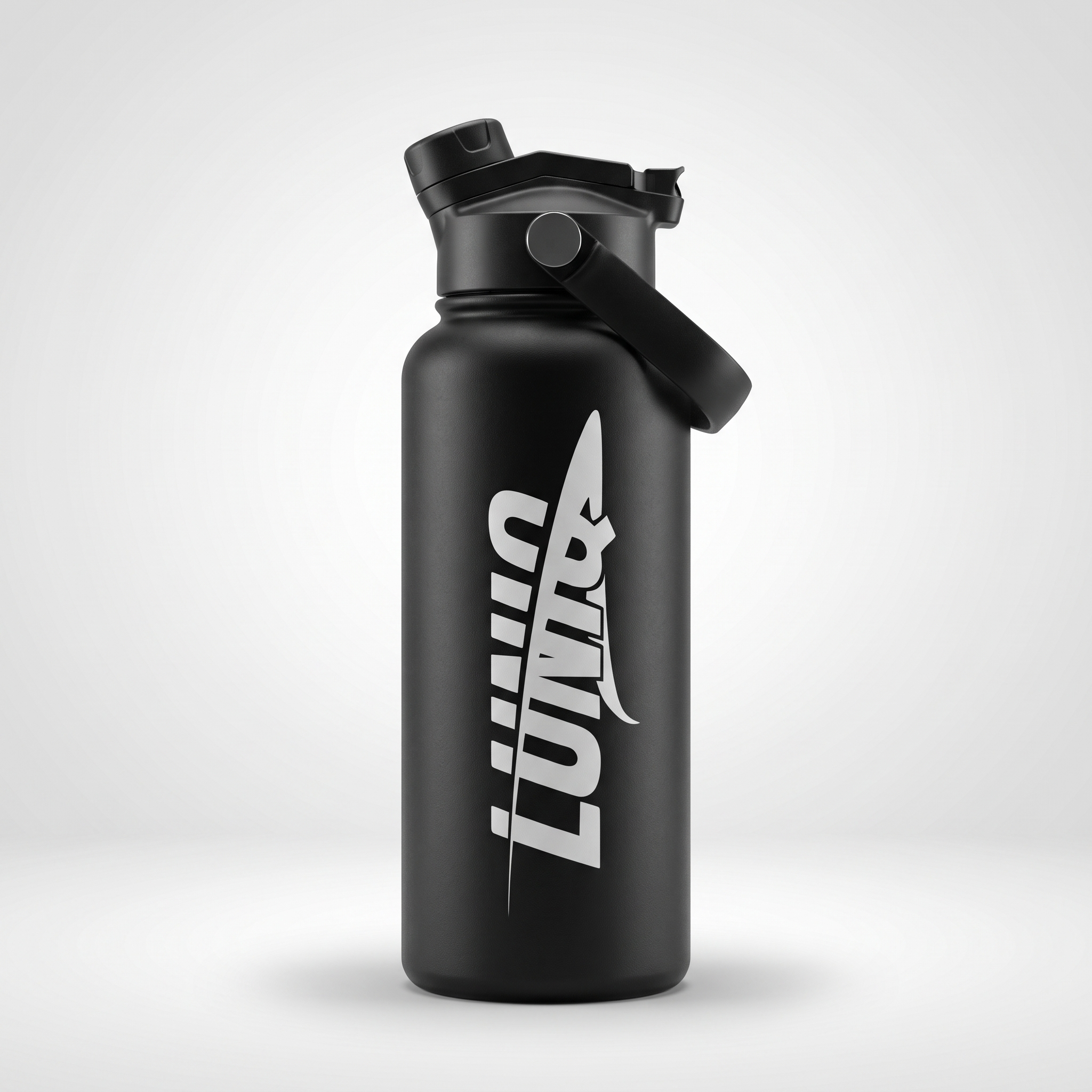 Double Wall Vacuum Insulated Stainless Steel Water Bottle with Powder Coating & Carry Lid