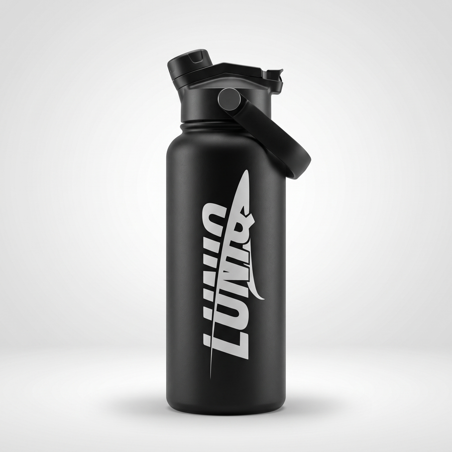 Double Wall Vacuum Insulated Stainless Steel Water Bottle with Powder Coating & Carry Lid