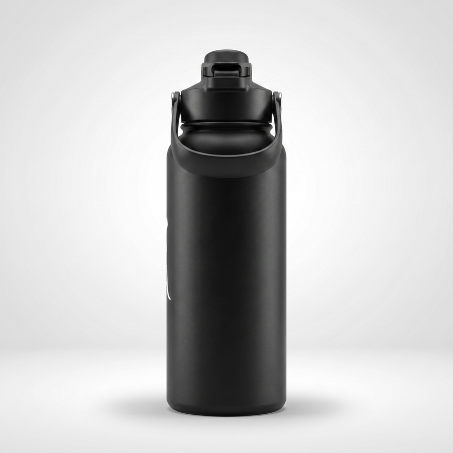Double Wall Vacuum Insulated Stainless Steel Water Bottle with Powder Coating & Carry Lid
